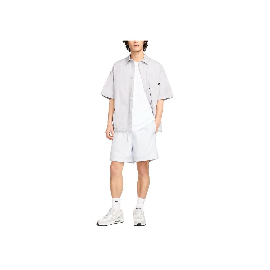 Nike Logo Embroidered Lace-Up Woven Casual Shorts Men shorts White FN3308-043