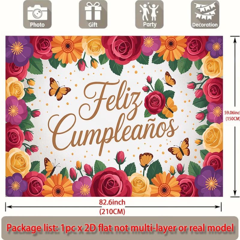 Party Backdrop Floral Flat Events Wedding Coming Ceremony Four Season Entryway Photo Background Decor Front Door Decor
