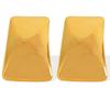 Drop Earrings, 18K Gold Plated Square Metal Statement Stylish Minimalist Heavy Duty