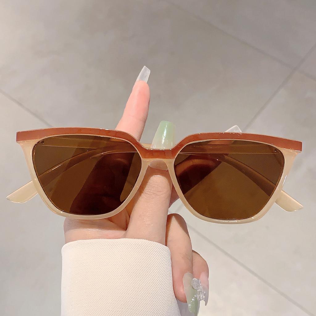 Stylish Cat Eye Shades Fashion Black Oversize Sunglasses Outdoor Decoration Women's Sun Glasses for Driving Travelling