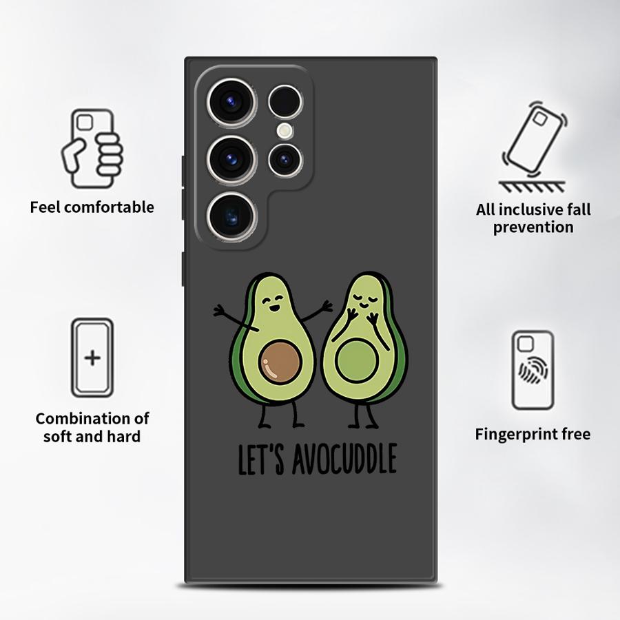 Unique Avocado Phone Case for Samsung Galaxy S25 S24 23 S22 Plus S21 S20 Ultra S20 S24 S23 S21 FE Cover