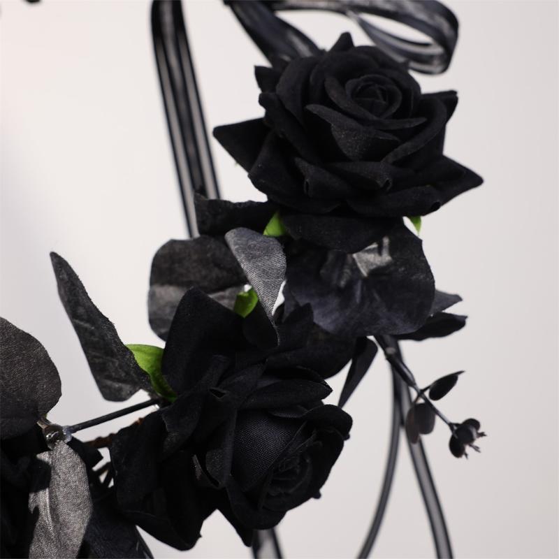 Day Of the Deads Headpiece Rose Flower Crowns Headband Halloween Cincos De Mayoes Party Costumes for Womens Gifts