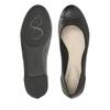 [Clarks] Ballet Flats Couture Bloom Pumps, Flat, Comfortable, Genuine Leather, Black Leather, 24.0 Cm