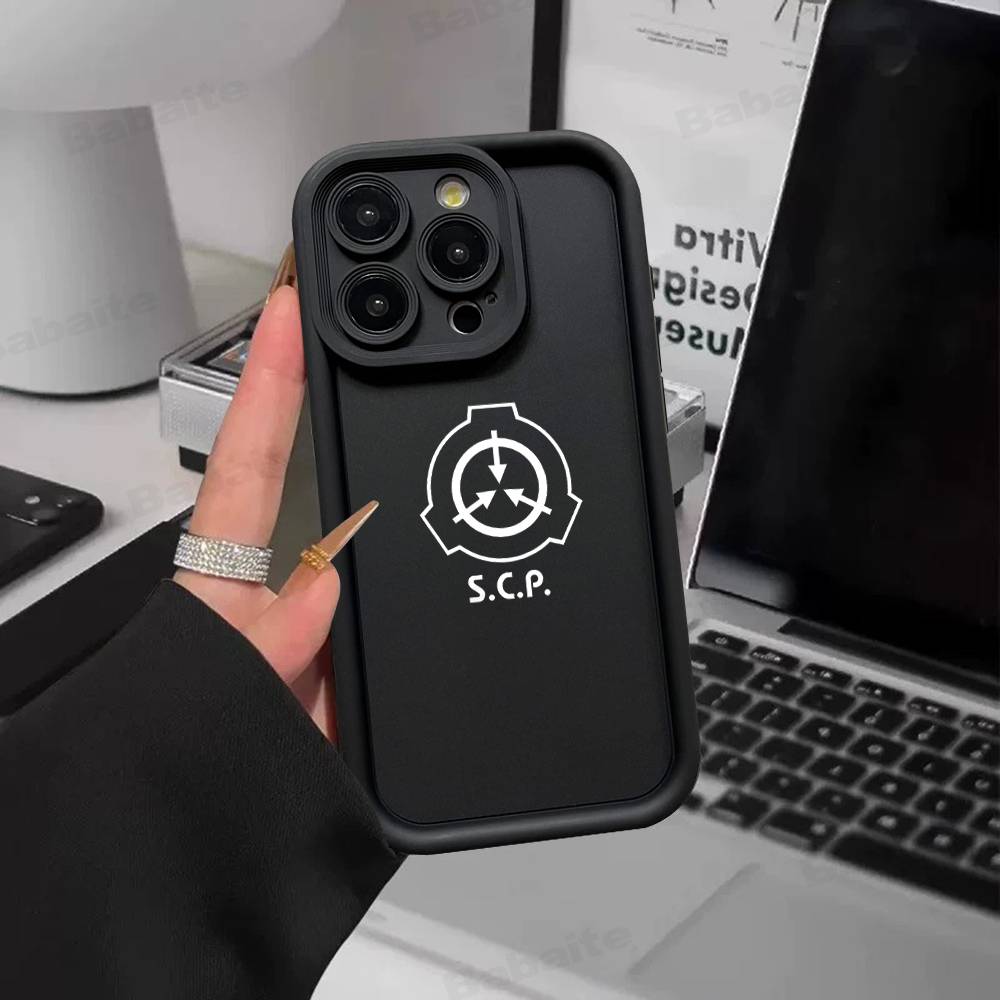 Cool S-scp Logo Silicone Soft Phone Case For IPhone 17 16 14 13 12 11 15 Pro Max Plus Air Cover