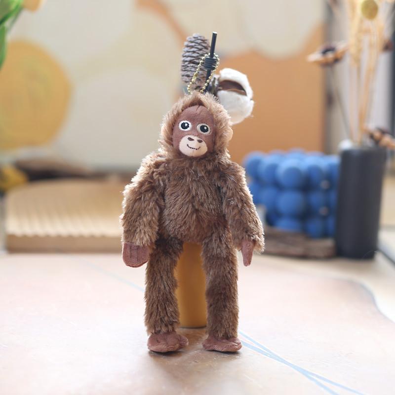 Pandantiv Maimuțică Drăguță Jucărie de Pluș Păpușă Urangutan Decor Agățat de Geantă Păpușă Breloc