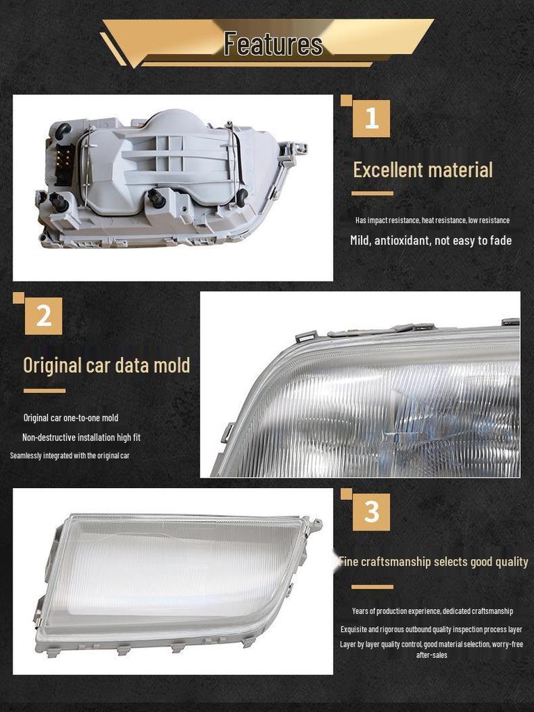 Mercedes-Benz W202 C-Klasse Scheinwerferglas Lampenrahmen