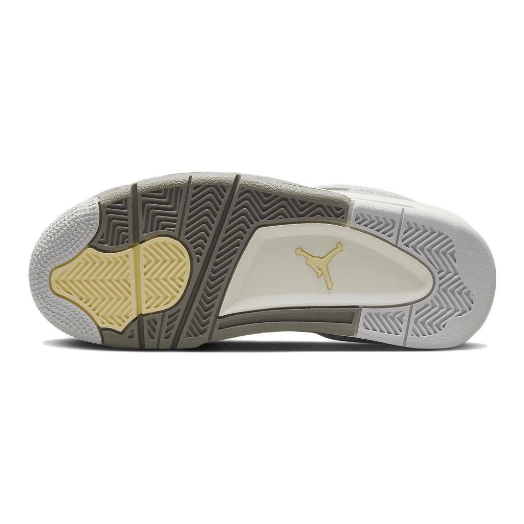 Air Jordan 4 Retro SE Craft GS Photon Dust Kids Sneakers Grey Pale-Vanilla Off-White DV2262-021