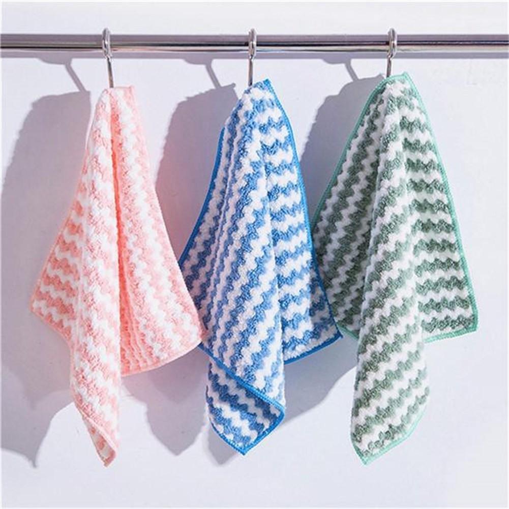 Absorbent Cloth Cleaning Rag Dishwashing Towel Washcloths Cleaning Supplies