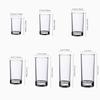 1pcs Advanced Style Multiple Capacity Juice Beverage Cups Het-resistant Round Transparent Glass Cups Hotel Restaurant Water Cups