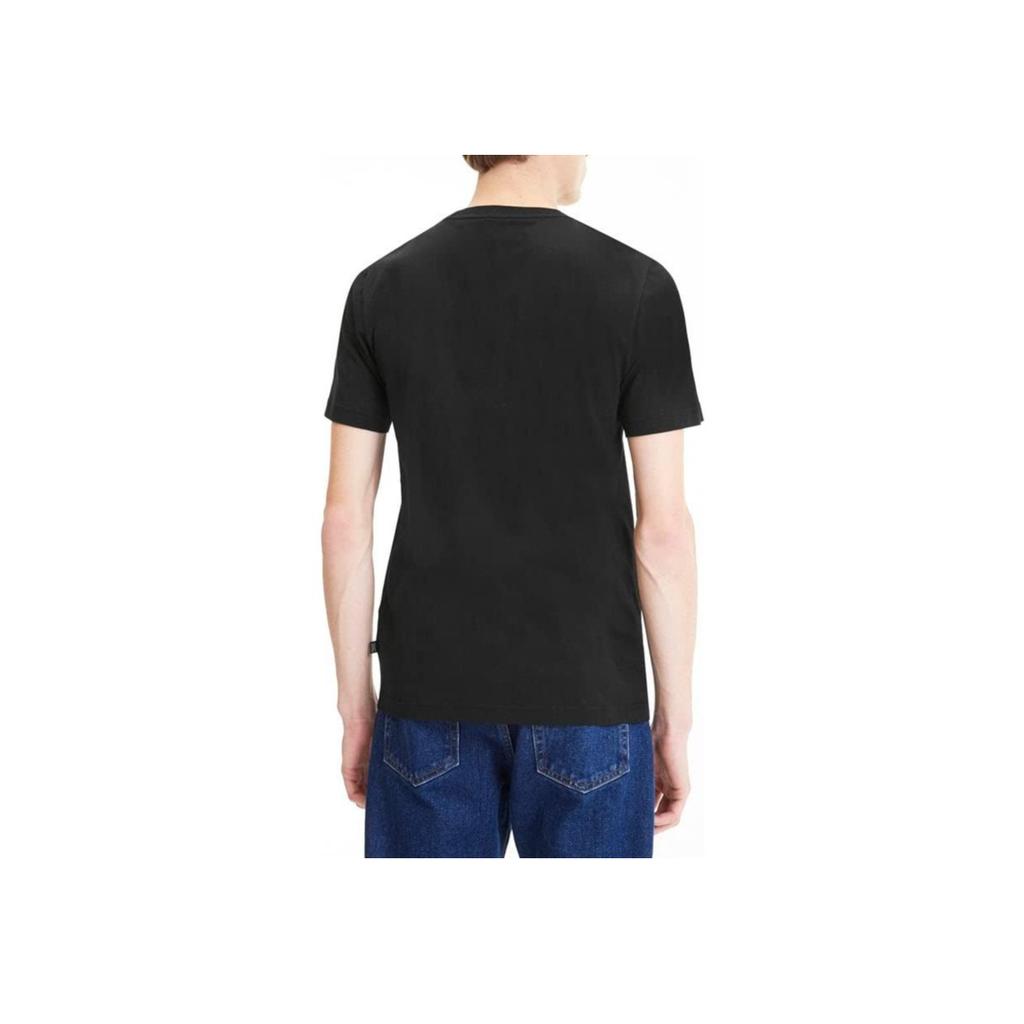 Puma Celebration Color Block Striped Letter Print Casual Crew Neck Short Sleeve T-Shirt Men Tops Black 846224-51