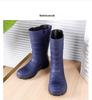 Men's Waterproof Non-Slip High-Top Rubber Rain Boots for Fishing and Car Wash
