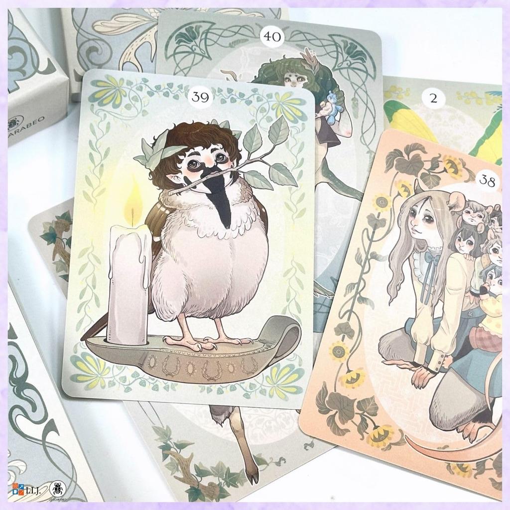 I.I.J Oracle Cards Oracle of the Chimeras English Affirmations Animal Fortune Telling Authentic Product