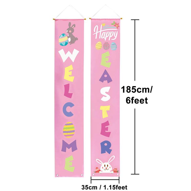 Easter & Thanksgiving Door Curtain with Creative Patterns for Courtyard Gates