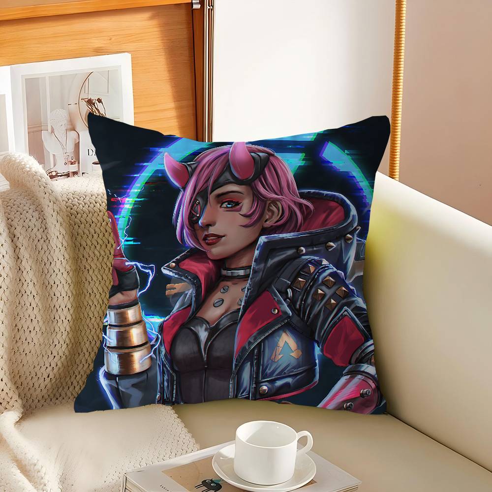 

A-Apex Legends Cartoon Animation 45*45cm Cushion Cover Pillow Cover Decor Pillowcase Home Pillowcase For Couch Pillow 12x12Inch