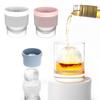 Yousheng Large Silicone Ice Cube Mold BPA-free Spherical Ice Tray Easy Release One-Click Slow-Melting Ice Maker for Whiskey Bourbon