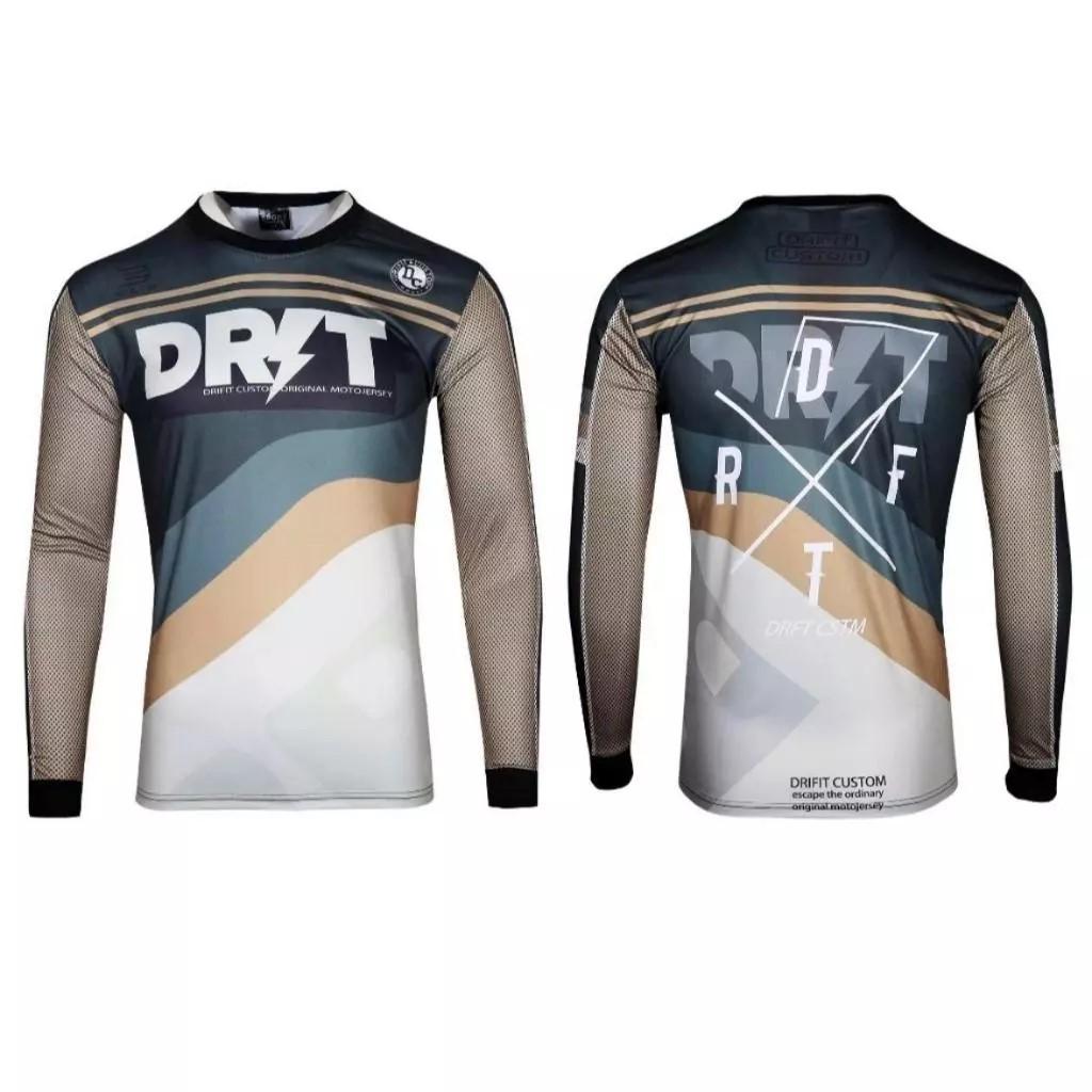 INWARD Motorcycle Jersey Long Sleeve for Riding Breathable Cycling Shirt for Men C135