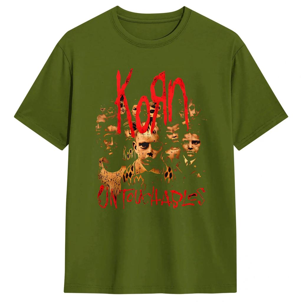 NuMetal Band Korn Issues 2026 Music Pure Cotton T Shirt For Unisex Summer Classic TShirts ONeck Hippie Tees Oversize Design