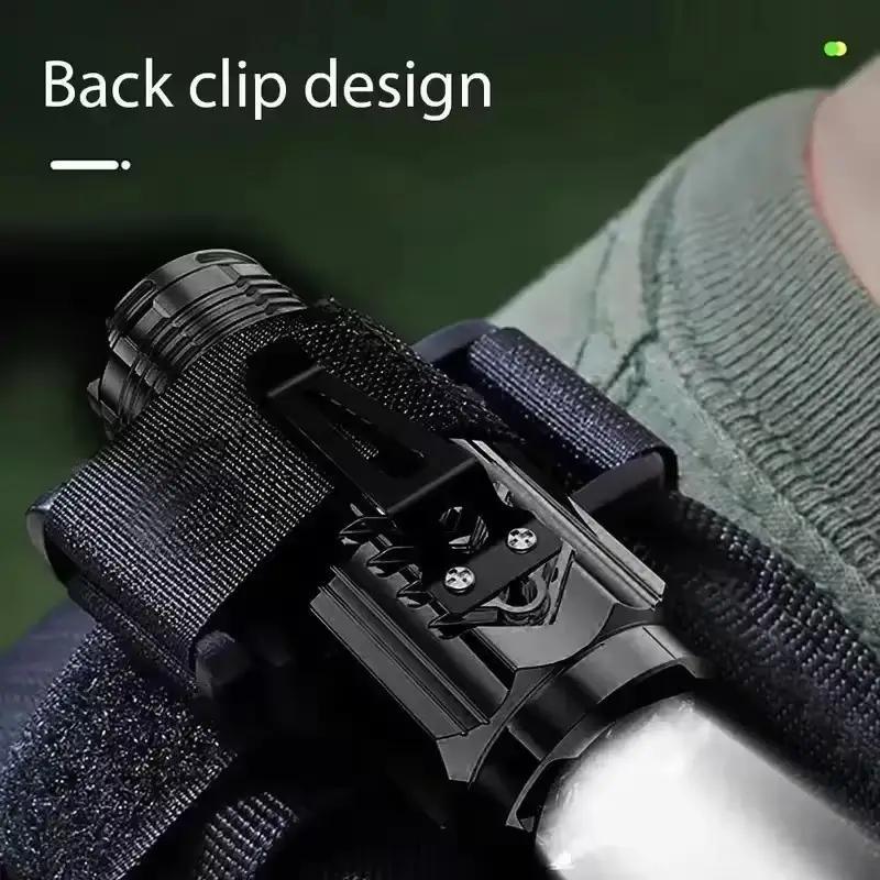 Mini 3LED Flashlight With Pen Clip,Night Walking,Portable Brightness,Rechargeable Waterproof Emergency Spotlight Outdoor Torch