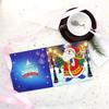 8pcs Diamond Painting Christmas Postcards Christmas Embroidery Kit 5D DIY Diamond Painting Greeting Card for Birthday Festival