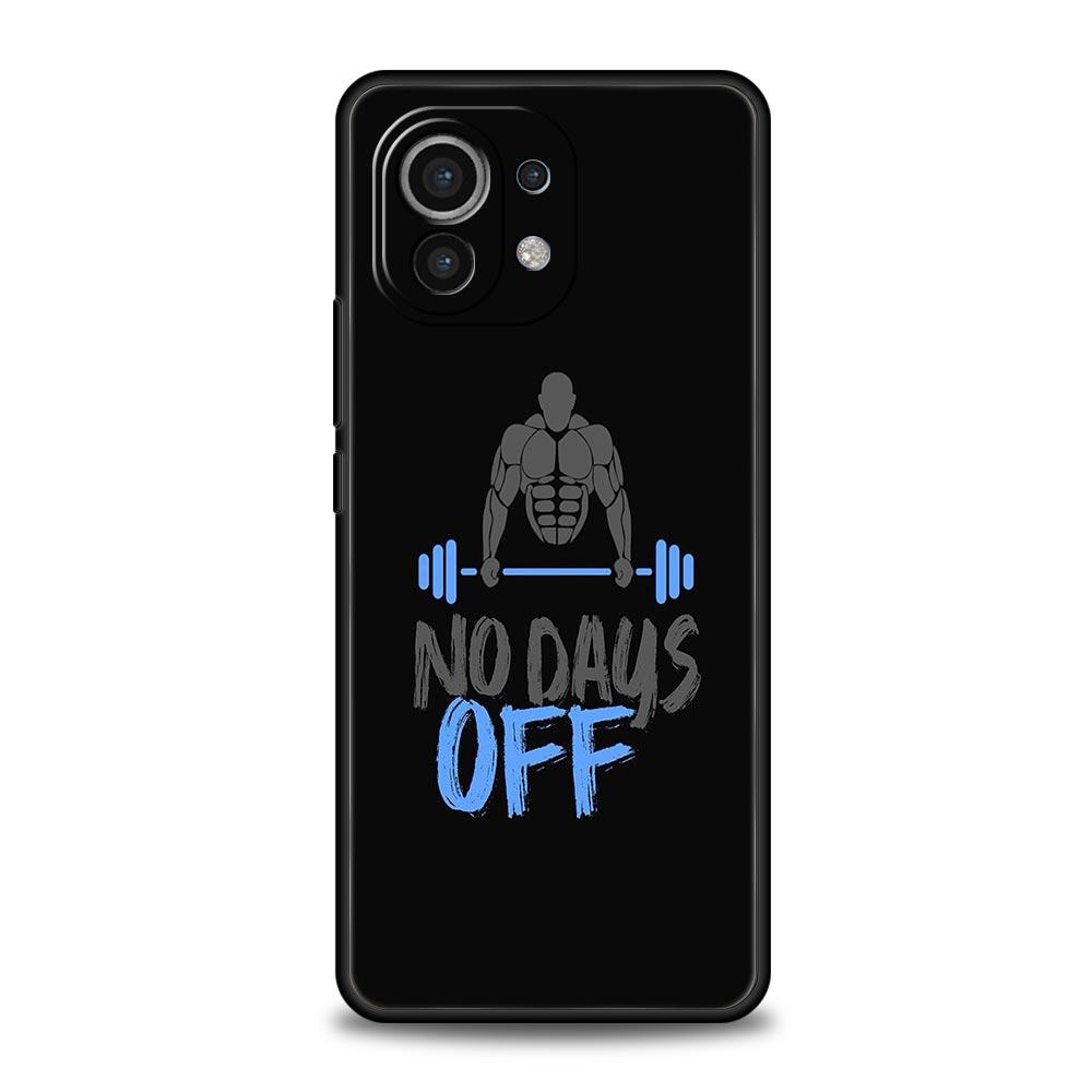 Phone Case For Xiaomi Mi 15 14 13 12 11 Lite 14T 13T 12T 11T Pro Poco X6 X5 X3 Pro F6 F5 F4 Gym Fitness Bodybuilding Black Cover
