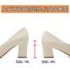 Gentle shoes pointed head shallow mouth thick heel single shoes women bow temperament versatile high heels women