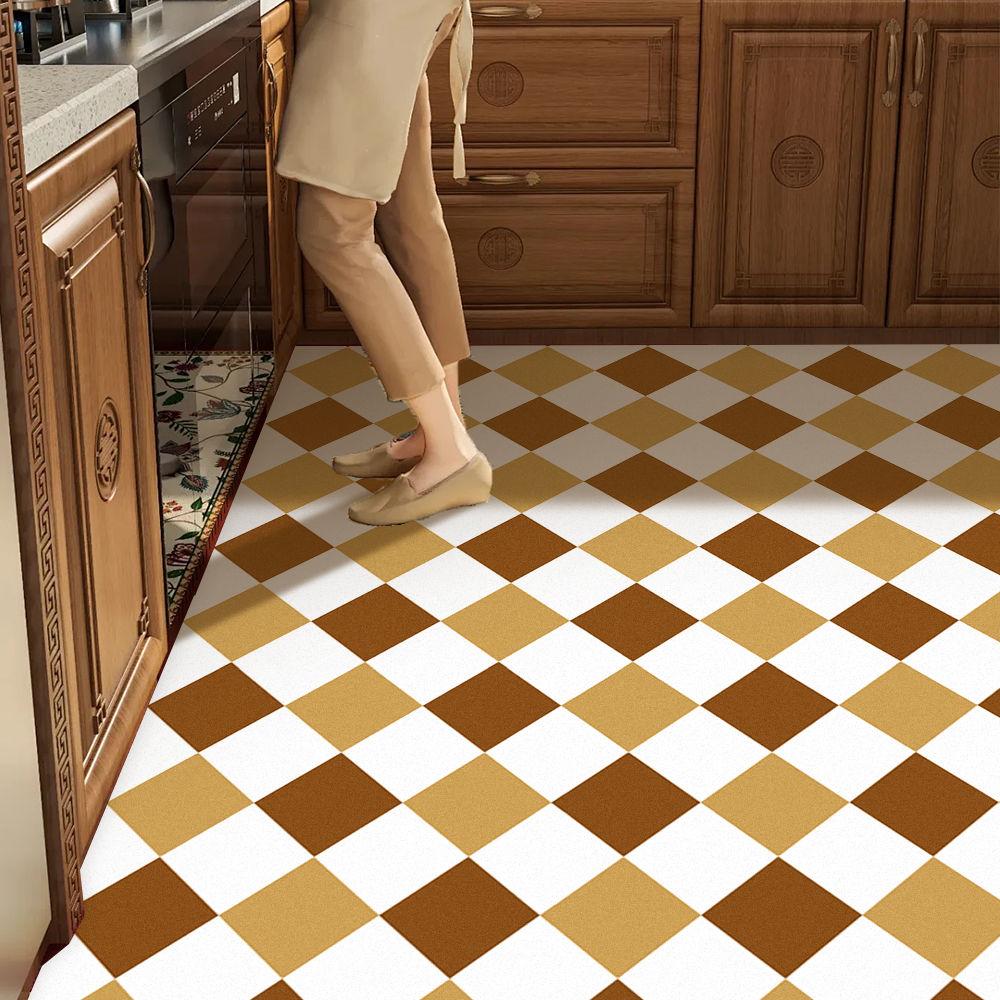 Kuchyňská podložka na podlahu Protiskluzový Koberec odolný proti oleji Pvc Kůže Vodotěsné Podložky pod nohy Dlouhý pruhovaný koberec Moderní styl Domácí dekorace Koberce