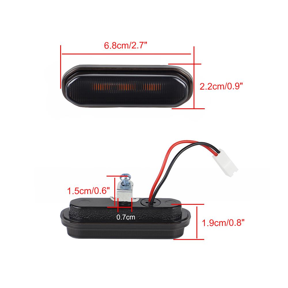 Front LED Grill Lights for Ford Bronco Sport 2021 2022 2023 Amber Lighting Grille Lamps Kit with Wiring Harness