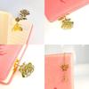 1 Set Golden Metal Bookmark With Gift Box Golden Rose Bookmarks Stationery   Lovers