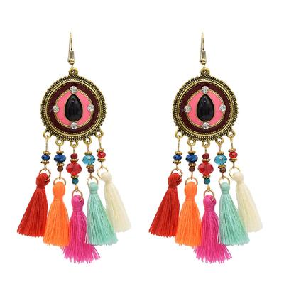 Vintage Fringed Earrings, Ethnic Temperament Earrings, Bohemian Atmosphere Photo Earrings, Women'S Jewelry