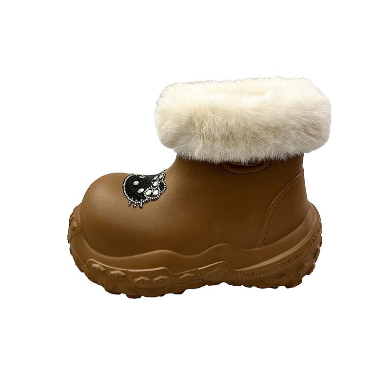 Women's thick-soled cute cartoon winter lightweight warm winter padded snow boots non-slip wear casual sneakers cotton boots