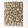 237G Geometry Pashmina Tassel Shawl Scarf For Woman Man Autumn Winter Warm Scarves Fashion Long Wrap Solid Cashmere Like Mulffer