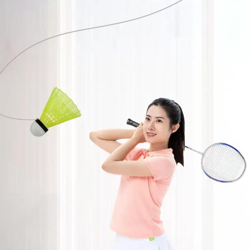 Glowing Badminton Trainer Badminton Practice Profession Stretch Badminton Training Tool Self Study Shuttlecock Rebounds