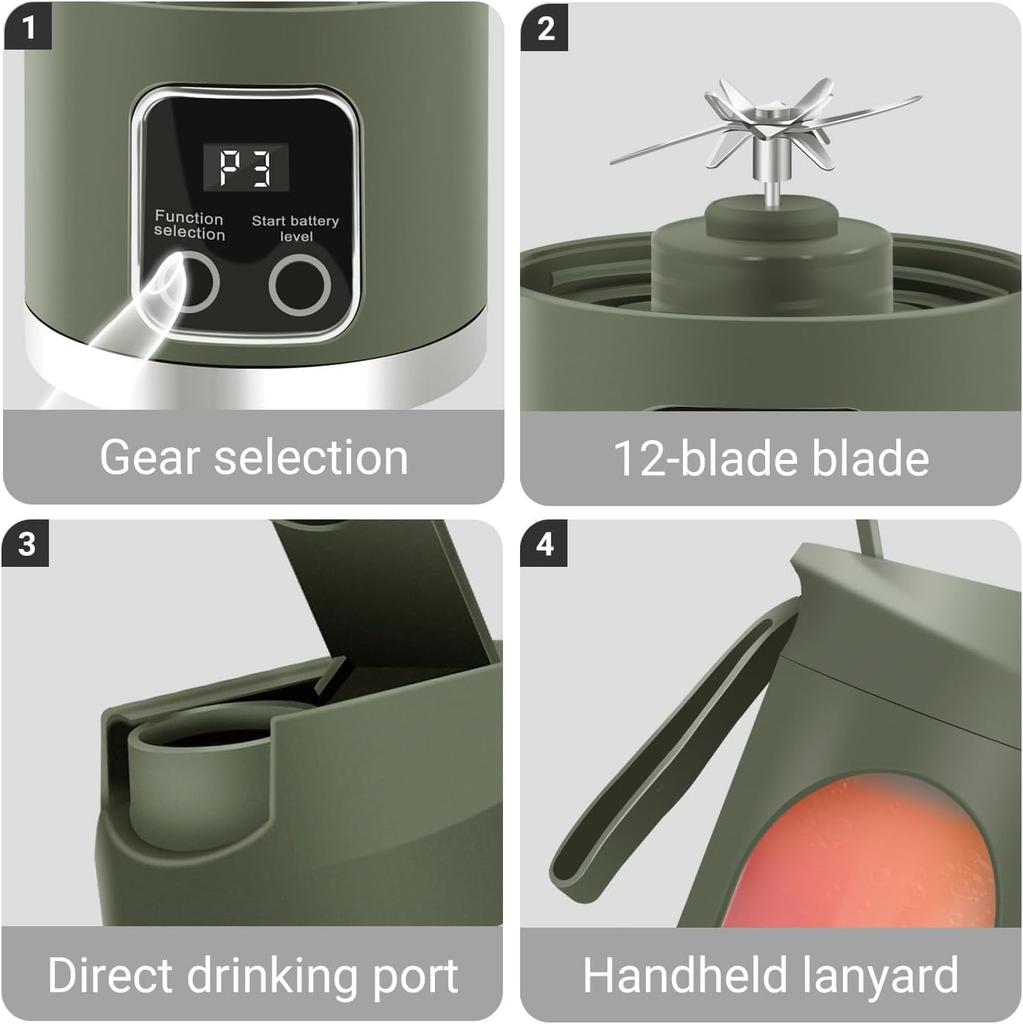 Mini Portable Juicer Rechargeable Small Fruit Juice Cup Multifunctional Home Student Juicer