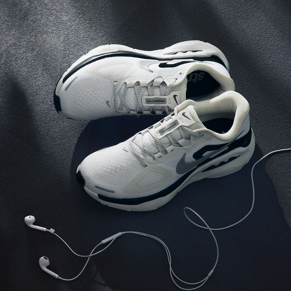 Nike Structure Breathable Support Rebound Running Shoes Men s White 39