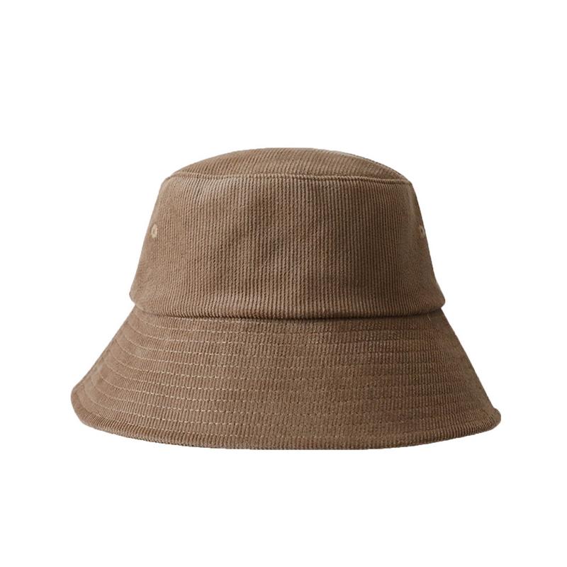 

GEMVIE Unisex Autumn Winter Corduroy Bucket Hat Women Men Wide Brim Solid Color Fisherman Caps M(55-57cm) света кофе