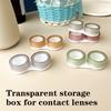 Double Layer Contact Lenses Storage Box With Secure Seal Lightweight ABS Storage Box For Outdoor Travel