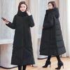 Cotton-padded Women's Literary and Artistic Retro Loose Large Size Ethnic Style Long Thick Coat