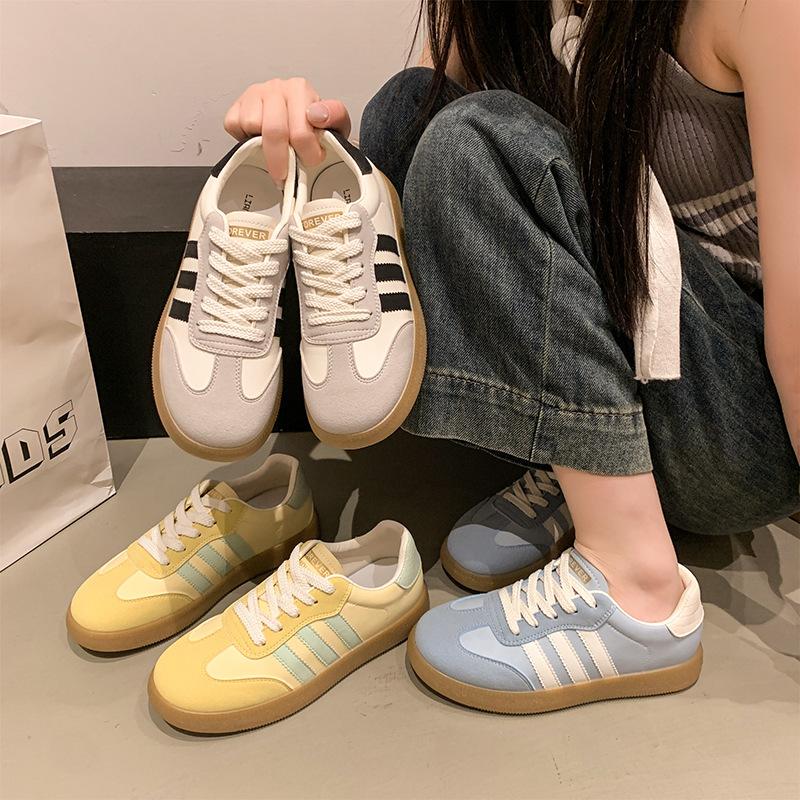 Soft-soled German training shoes women's versatile sports Forrest Gump shoes 2025 spring and summer new breathable board shoes casual white shoes
