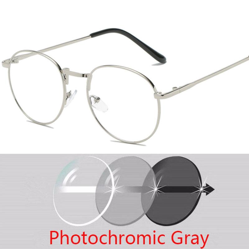 Retro Reading Glasses Men And Women Brand Designer Round Optical Eyewear Trend Metal Glasses +50 +75 +100 +150 +200 +300 To +600