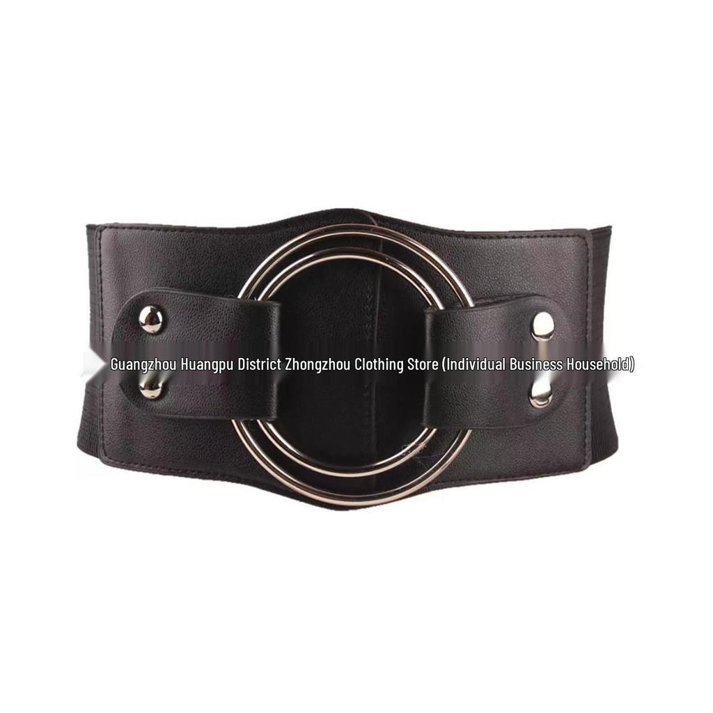 Women's Wide Elastic Waist Belt - Versatile Decorative Fashion Accessory for Skirts, Coats, Sweaters, and Suits.