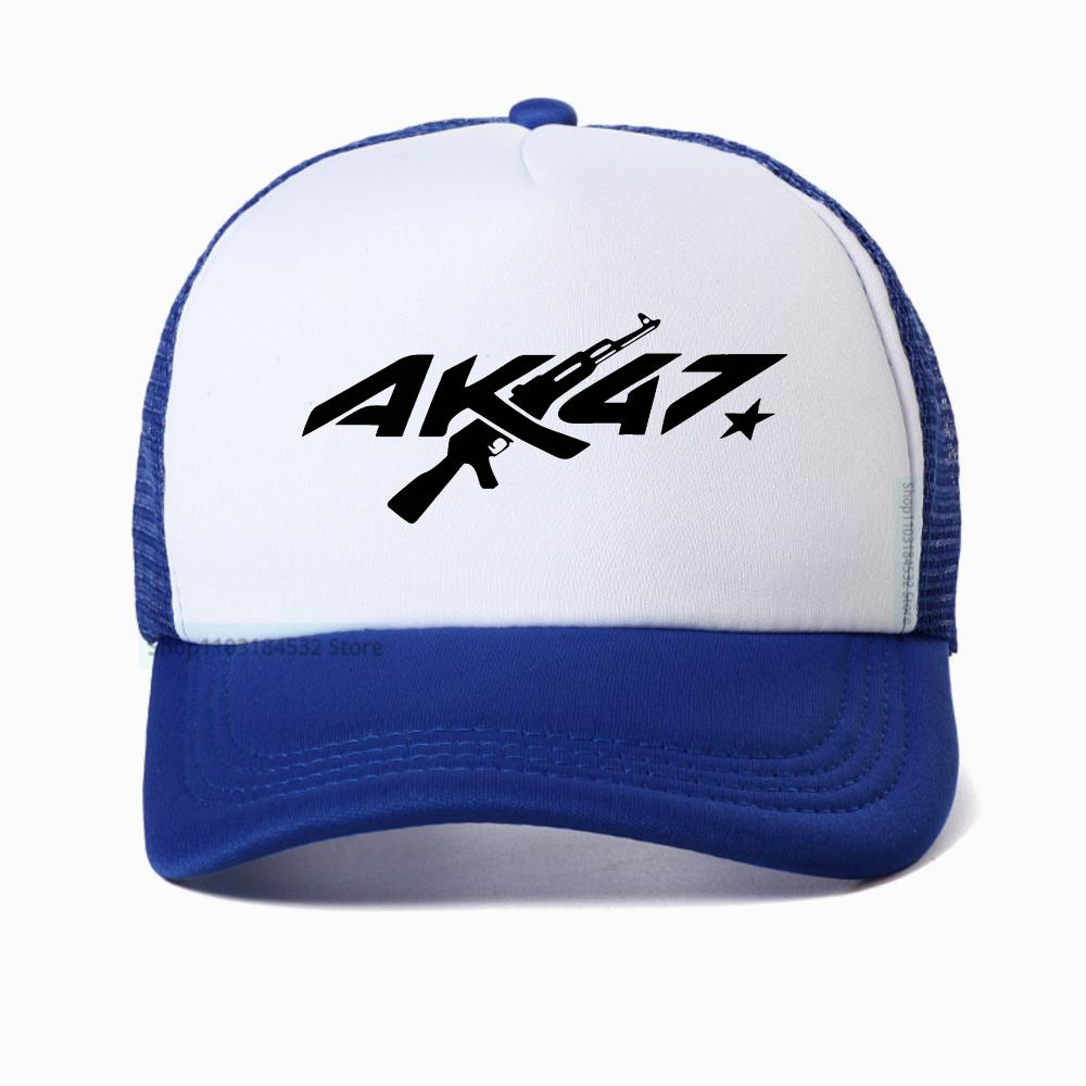 Unisex Ak47  Breathable Baseball Cap Mesh Adjustable Outdoor Spring Autumn Casual Sunscreen Hat