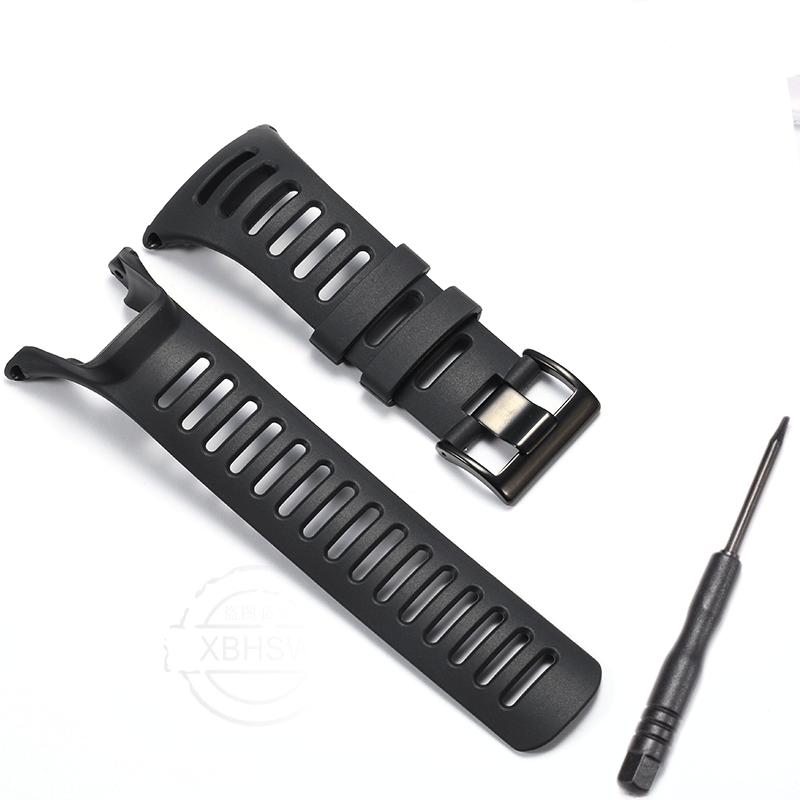 Rubber Strap Suitable For Suunto Ambit 2 2S 2R Ambit3 3S 3R Peak Outdoor Sports Waterproof Silicone Replacement Watch Band