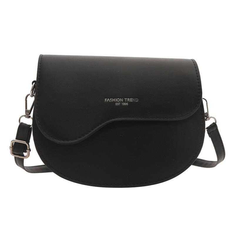Стильная 2024 Корейская Модная Повседневная Сумка-Седло Для Ежедневных Поездок Разных Цветов чёрный