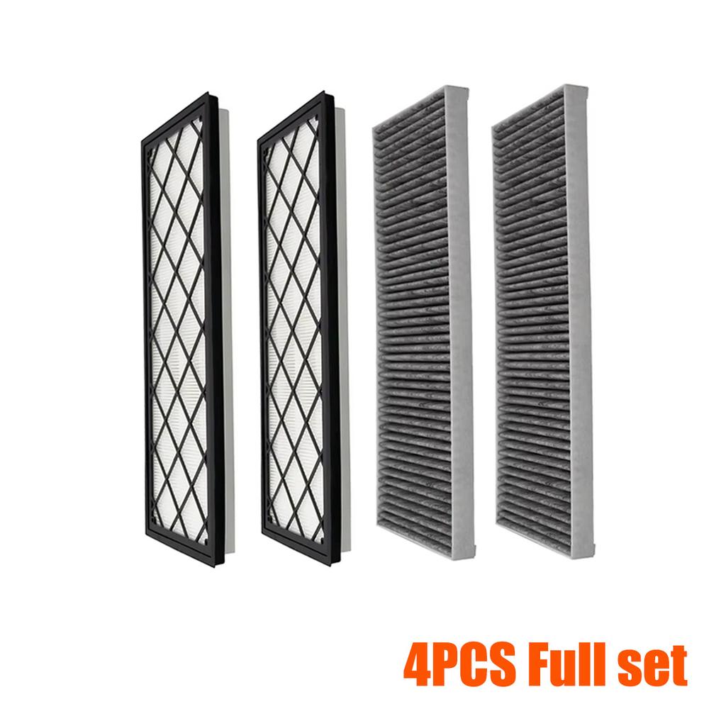 Yitong 4PCS Activated Carbon Cabin Air Filter Kit Replacement Air Intake Filter Accessories Fit Tesla Model Y Juniper 2024 2025