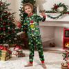 Print Cute Family Set Pajamas, Home Clothes, Family Set Long Sleeve Top Pants Set
