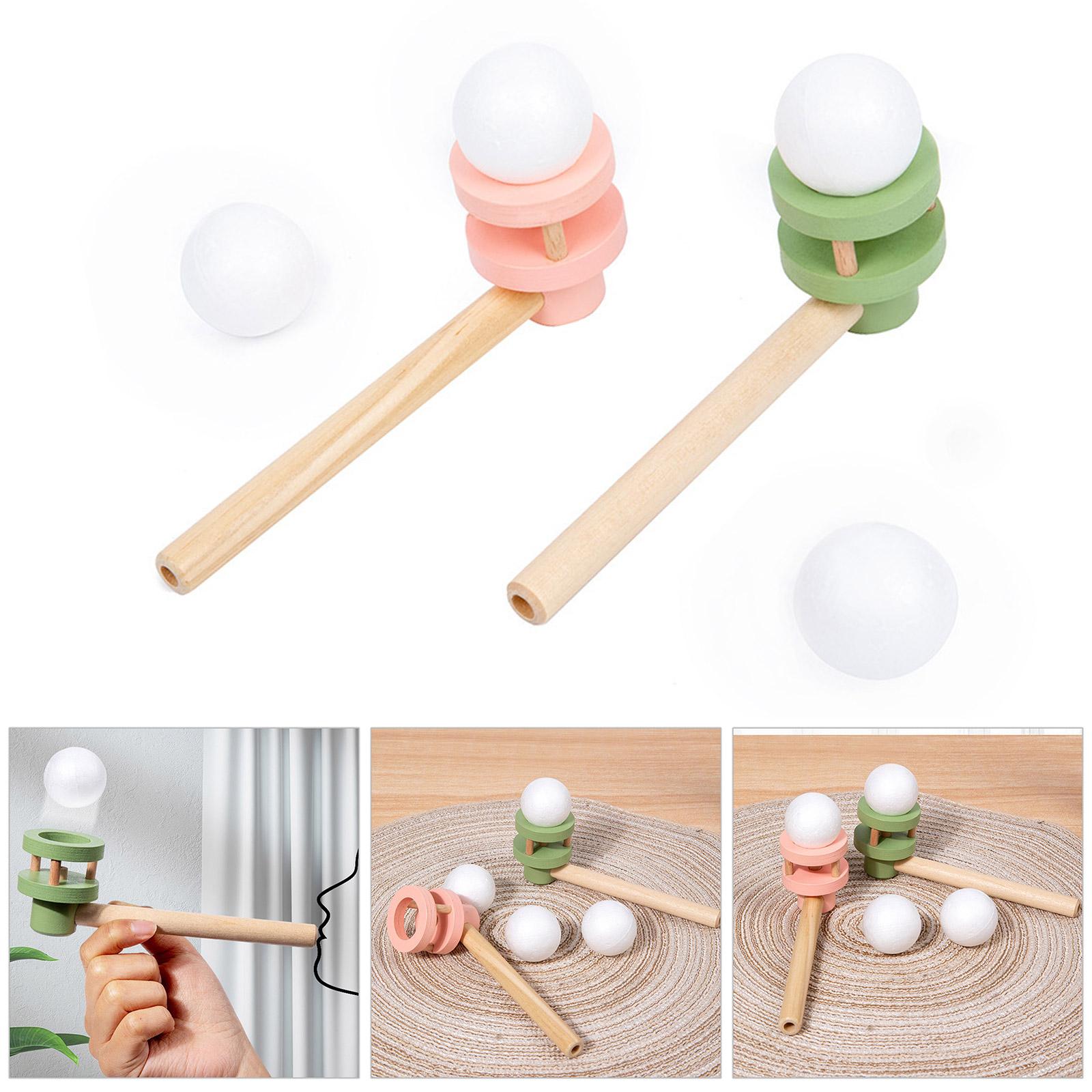 

1 комплект, деревянная трубка, мяч для дуновения, детская игрушка, тренировка равновесия на открытом воздухе, обучающая игрушка, обучающая игрушка для детей, забавные подарки зелёный