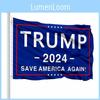 Σημαία Trump 2024 3x5 Εξωτερικού Χώρου Εσωτερικού Χώρου   Σημαία Save America Again Διακόσμηση Κήπου