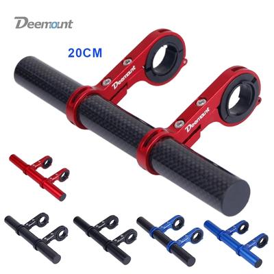 10/20/25/30cm Bicycle Handlebar Extended Bracket Bike Headlight Mount Bar Computer Holder Lamp Support Rack Alloy Fiber Stand YSX