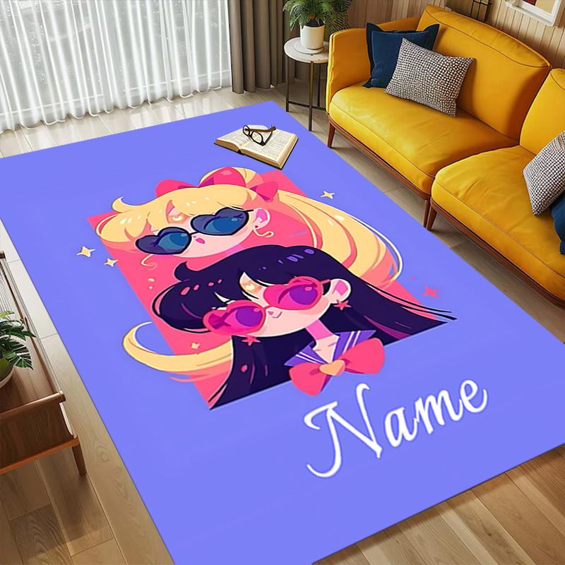 Personalized Name Galaxy Dreamer Living Room Non-Slip Area Rug Soft Carpet for Bedroom Playroom Sofa Office Home Decor Doormat