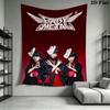 Babymetal Wall Tapestry Aesthetic Wall Hanging Printed Fabric Blanket Decorative Tapestries for Bedroom Living Room Home Decor